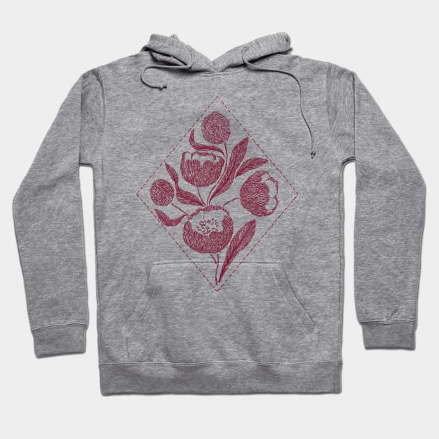 Peony Hoodie by DenesAnnaDesign